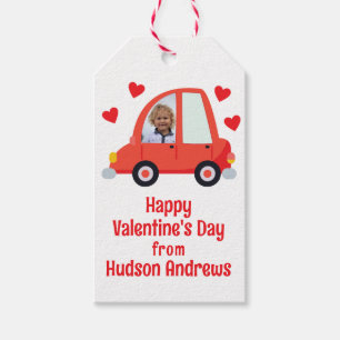 Étiquettes-cadeau Photo Voiture Saint Valentin Tags cadeaux