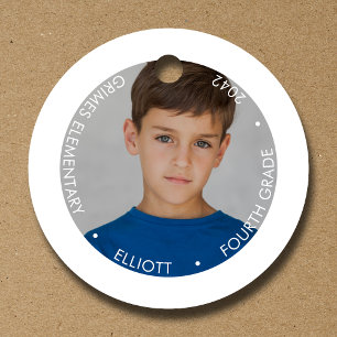 Étiquettes Cadeau Photographie de conservation de l'année scolaire