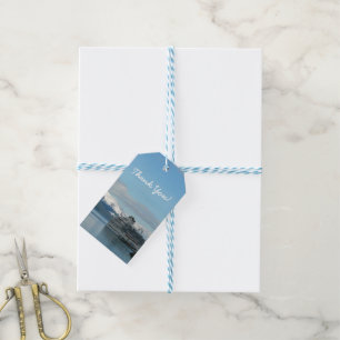 Étiquettes-cadeau Photographie de voyage de vacances en croisière en