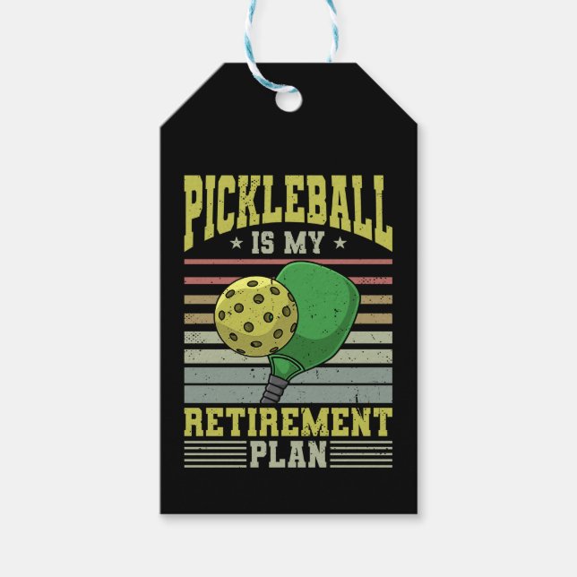Étiquettes-cadeau Pickleball (Devant)