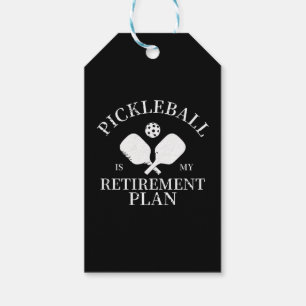 Étiquettes-cadeau pickleball est mon plan de retraite