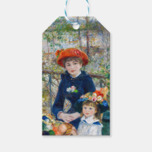 Étiquettes-cadeau Pierre-Auguste Renoir - Deux sœurs sur la terrasse