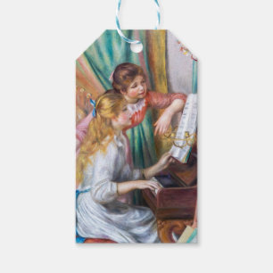 Étiquettes-cadeau Pierre Auguste Renoir - Jeunes filles au piano