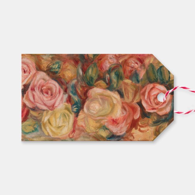 Étiquettes-cadeau Pierre-Auguste Renoir - Rose (Devant (Horizontal))