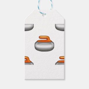 Étiquettes-cadeau Pierre de curling Emoji
