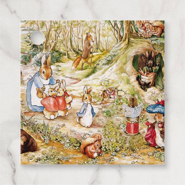 Étiquettes Cadeau Pierre le lapin (Devant)