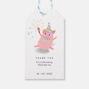 Étiquettes-cadeau PIG Animaux de la ferme Porc Basse-cour