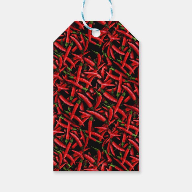 Étiquettes-cadeau Piments rouges (Devant)