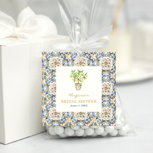 Étiquettes Cadeau Pincée Principale (Italian Lemon Main Squeeze Favor Tags by Painted Paperie
)