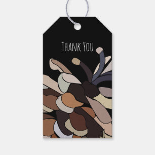 Étiquettes-cadeau Pine Cone Botanique Personnalisé