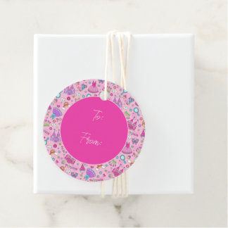 Étiquettes Cadeau Pink Fairytale Princess