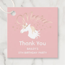 Pink Magical Unicorn Fille Anniversaire de enfant