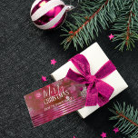 Étiquettes-cadeau Pink Winter Wonderland Avec Lumières Et Particules<br><div class="desc">Belle et personnalisée marque cadeau de Noël avec des paysages merveilleux d'hiver roses avec des flocons de neige, des lumières de Bokeh et des particules. Le texte est entièrement personnalisable. Pour le modifier, utilisez l'option Personnaliser. Pour d'autres modifications, telles que les modifications apportées à la police, à la couleur de...</div>