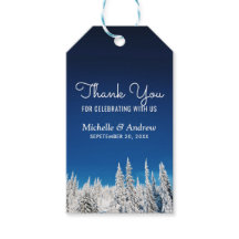 Pins des neiges Mariage d'hiver Merci