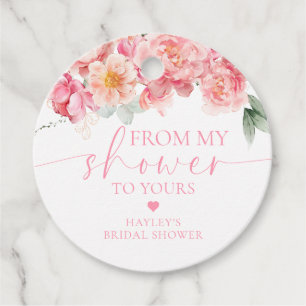 Étiquettes Cadeau Piper Pivoine Floral De Ma Douche À La Vôtre