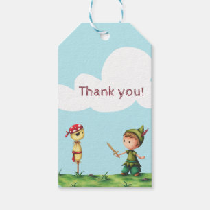 Étiquettes-cadeau Pirate aventure merci tags
