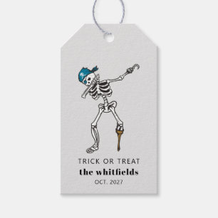 Étiquettes-cadeau Pirate d'Halloween ou traiter
