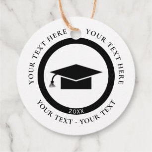 Étiquettes Cadeau Plafond de graduation circulaire