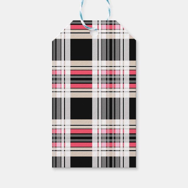 Étiquettes-cadeau Plaid, tartan (Devant)