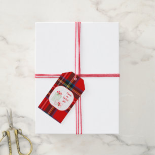 Étiquettes-cadeau PLAID Watercolor Holiday Les amis sont le meilleur
