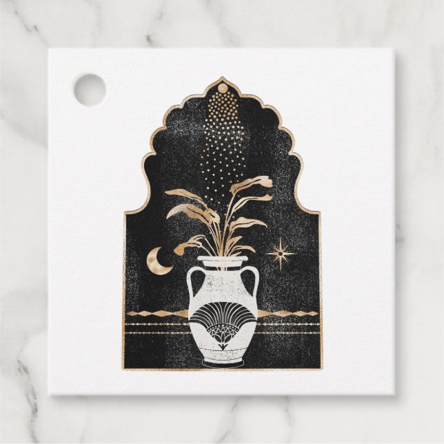 Étiquettes Cadeau Plante cosmique mystique (Devant)