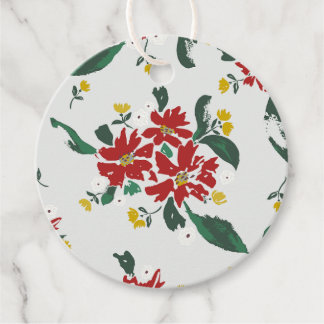 Étiquettes Cadeau Poinsettias for all Seasons gift tags