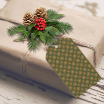 Points Et Cercles Vert Et Or Foncé