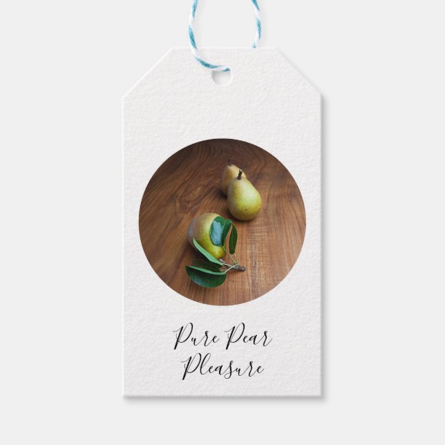 Étiquettes-cadeau Poire (Devant)