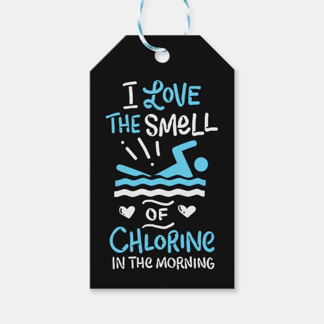 Étiquettes-cadeau Poison de Swimming Swim Sport (Devant)