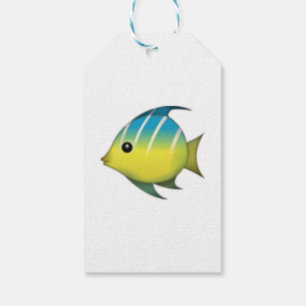 Étiquettes-cadeau Poisson tropical - Emoji