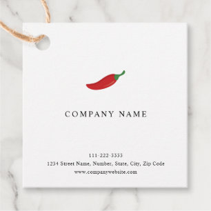 Étiquettes Cadeau Poivre rouge chili