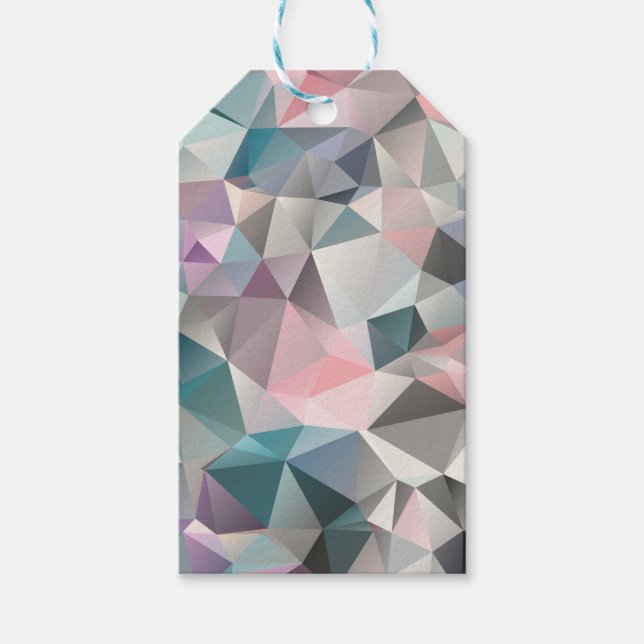 Étiquettes-cadeau polygonaux, triangles (Devant)