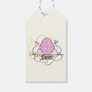 Étiquettes-cadeau Pop Art Bunny Silhouttes