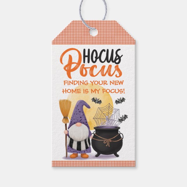 Étiquettes-cadeau Pop d'Halloween Whimsical par (Devant)