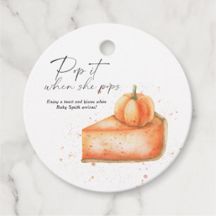Étiquettes Cadeau Pop it when it pops - Citrouille pie