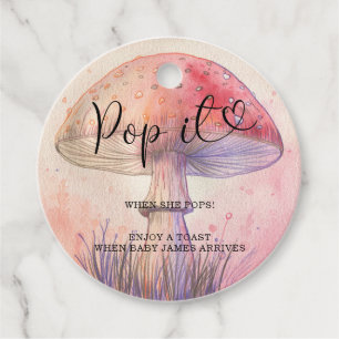Étiquettes Cadeau Pop it when it pops - fly agaric -
