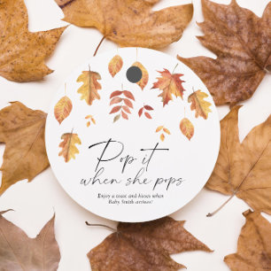 Étiquettes Cadeau Pop it when it pops - leaf fall -