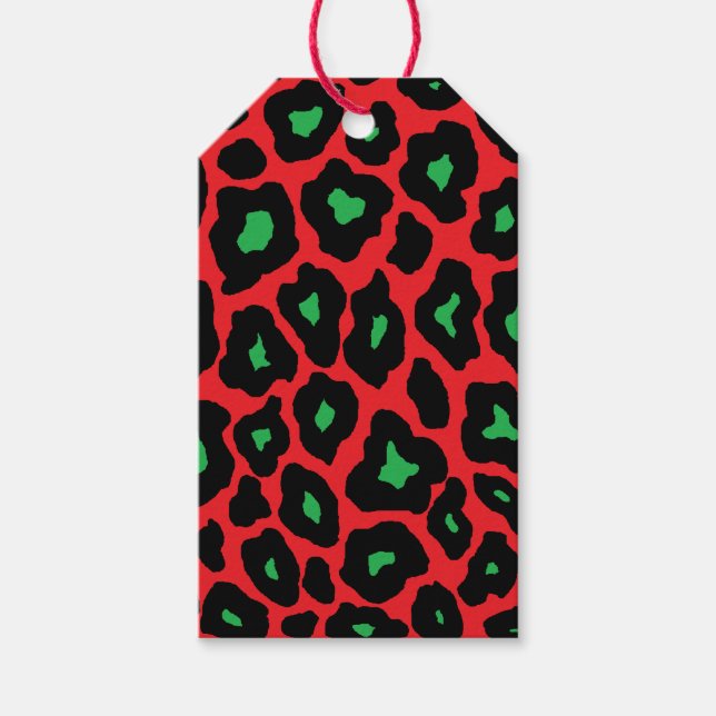 Étiquettes-cadeau Pop Leopard (Devant)