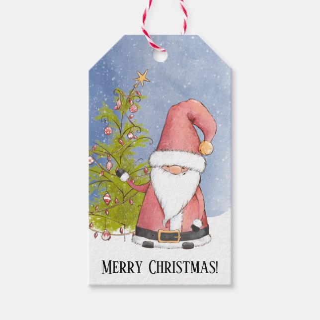 Étiquettes-cadeau Pop Noël du Père Noël par (Devant)