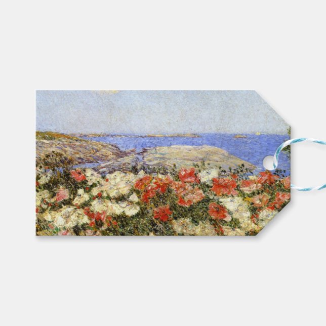Étiquettes-cadeau Poppies sauvages sur les îles de Shoals (Devant (Horizontal))