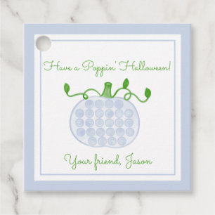 Étiquettes Cadeau Poppin Halloween Pop It Citrouille Kids Halloween