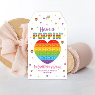 Étiquettes Cadeau Popping, balise Valentine de la 