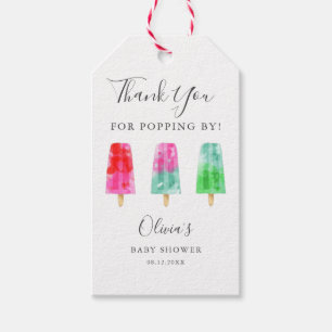 Étiquettes-cadeau Popsicle Baby shower Merci De Papper Par