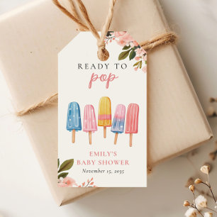 Étiquettes-cadeau Popsicle Prêt à Pop Baby shower