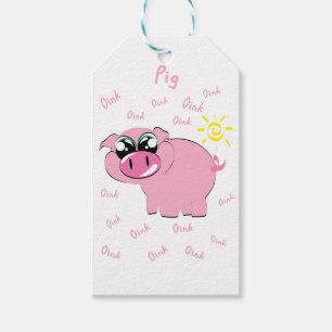Étiquettes-cadeau porc