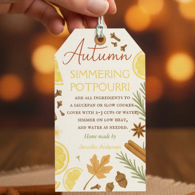 Étiquettes-cadeau Pot-pourri automnal (Créateur téléchargé)