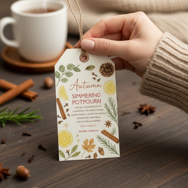 Étiquettes-cadeau Pot-pourri automnal (Créateur téléchargé)
