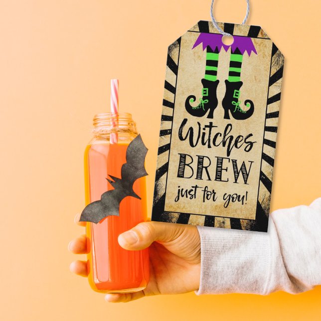 Étiquettes-cadeau Potions de sorcières rien que pour vous, cadeau po (Créateur téléchargé)