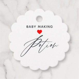 Étiquettes Cadeau Potions pour faire des bébés Remerciements pour Ba