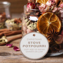 Potpourri rustique réchaud de Noël